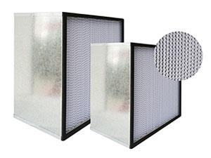 Filtro de aire de alta eficiencia con marco galvanizado